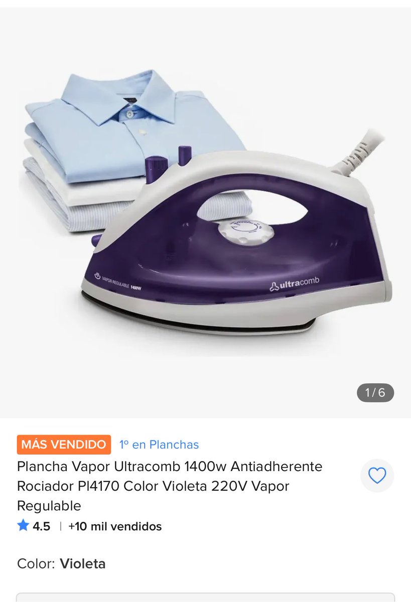 Modoahorroarg's tweet photo. 🚨 ¡LA PLANCHA N°1 EN VENTAS EN OFERTA! 🚨

💸 Bajó de $32.999 a SOLO $27.999 (15% OFF).
https://t.co/tXP7rCaK4k

Si andaban renegando con su plancha vieja, apareció un re descuento en la más vendida de Mercado Libre. 📉 https://t.co/yLJXDPLuPl