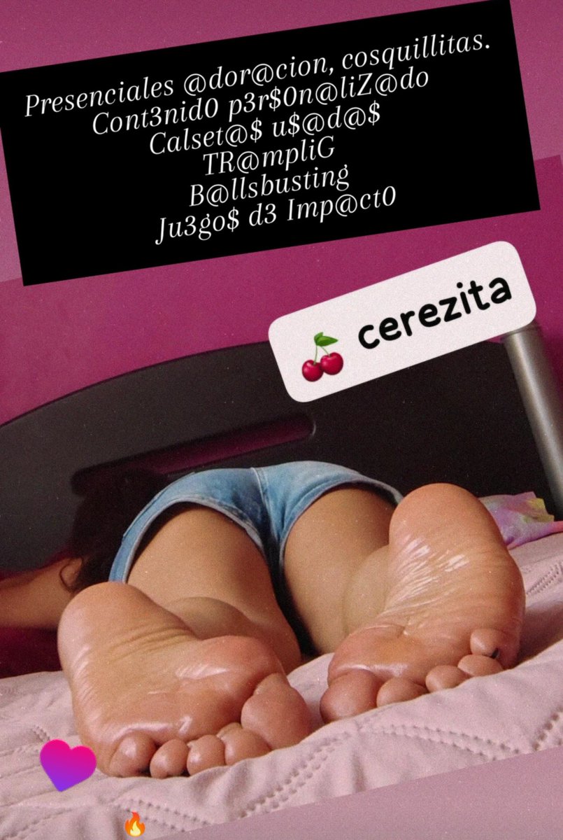 cerepetit's tweet photo. Este miércoles tengo disponible  el horario de 5 pm a únicamente $500 solo la adoración de pies zona  Balderas 
#feetfetısh #feetworshi̇p  #feetfetıshly #feetbuyer #tickle  #spank #ballbusting 
#diosa #bdsm #finfom https://t.co/U2NvuK5avK