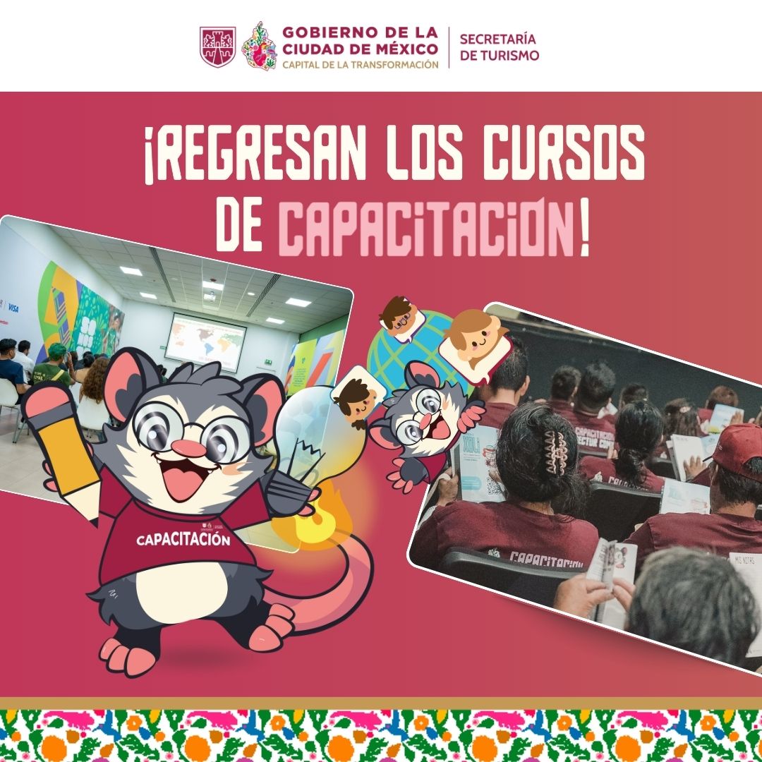 turismocdmx's tweet photo. ¡Inicia Segundo Periodo de Capacitación!📚✨
Agradecemos su participación en la Encuesta de Detección de Necesidades de Capacitación.
Cursos:
💼Negocios para todas y todos
Registro:https://t.co/nTX6Jr7o4y

🚀Aprender a emprender
 Registro:https://t.co/lV1Bsy2DJ7 https://t.co/BhbF7rSiBm