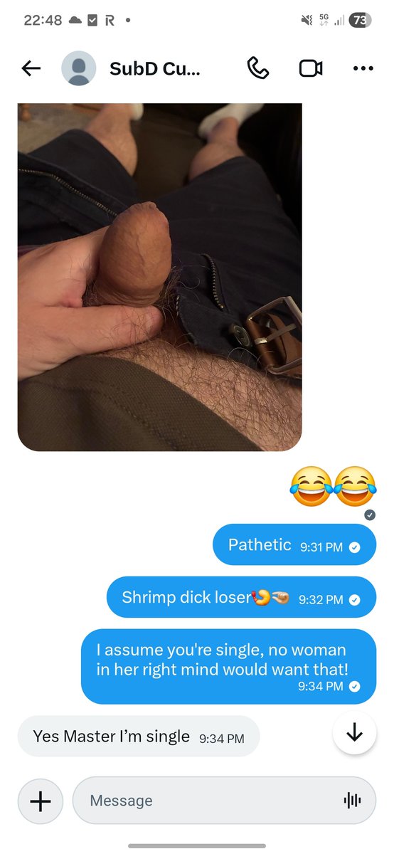 MrLSfindom's tweet photo. Yes master this, yes master that but when it really comes down it he pussies out and you better believe i'm gonna out him for it.... laugh, point and humiliate this loser!! https://t.co/tikAVwj6f5