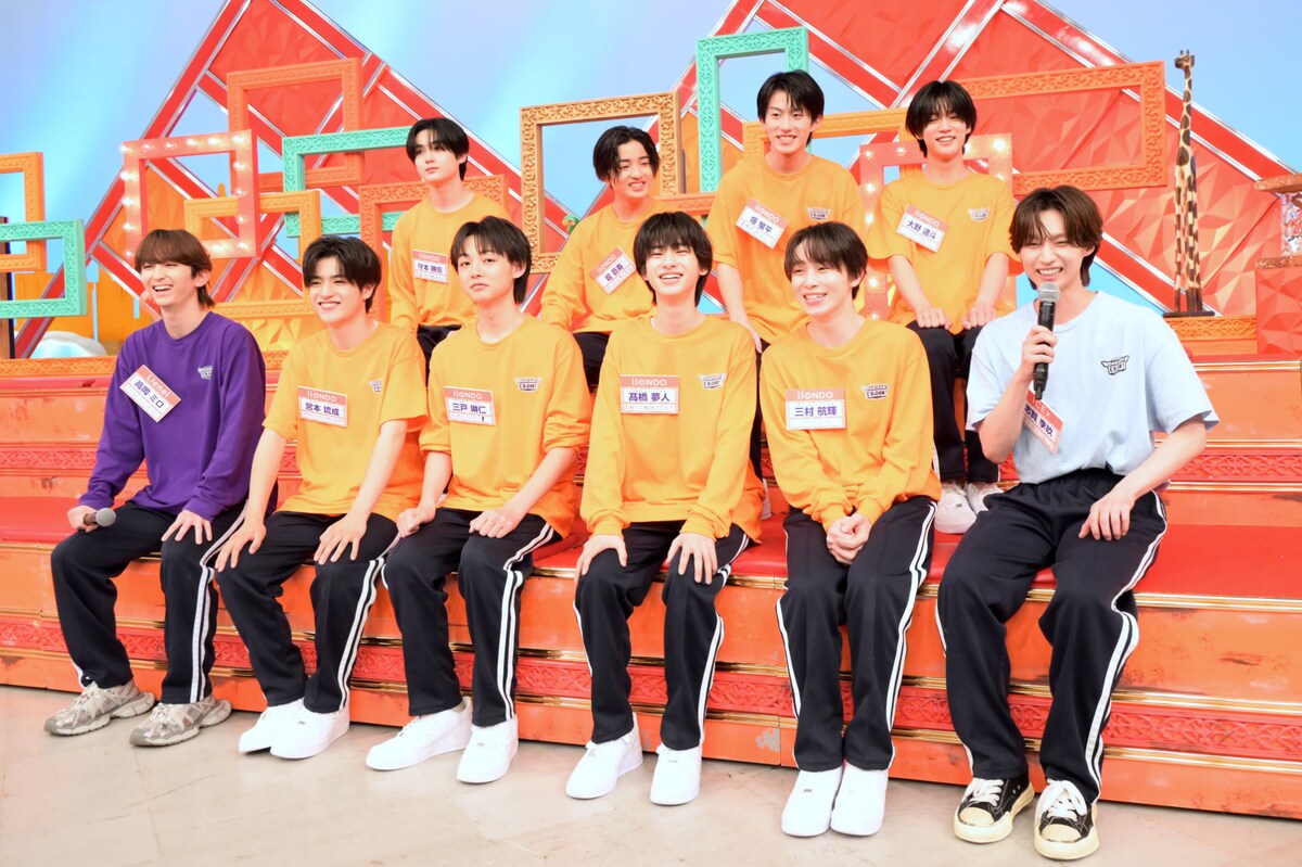natalie_mu's tweet photo. ◤◢ 📝 #ダンエビ 会見レポート🥁🌡️  ◤◢
EBiDAN新グループ・iiONDOに
“先輩”ICEx志賀李玖＆Lienel高岡ミロがガチ助言

🦐 バラエティ面でお手本となる先輩は？
🦐「EBiDANに入る覚悟を持っている」

⏬️ 📸 当日の様子＆写真35枚
https://t.co/9ZYzk5Im0G https://t.co/in7FgpN8TE