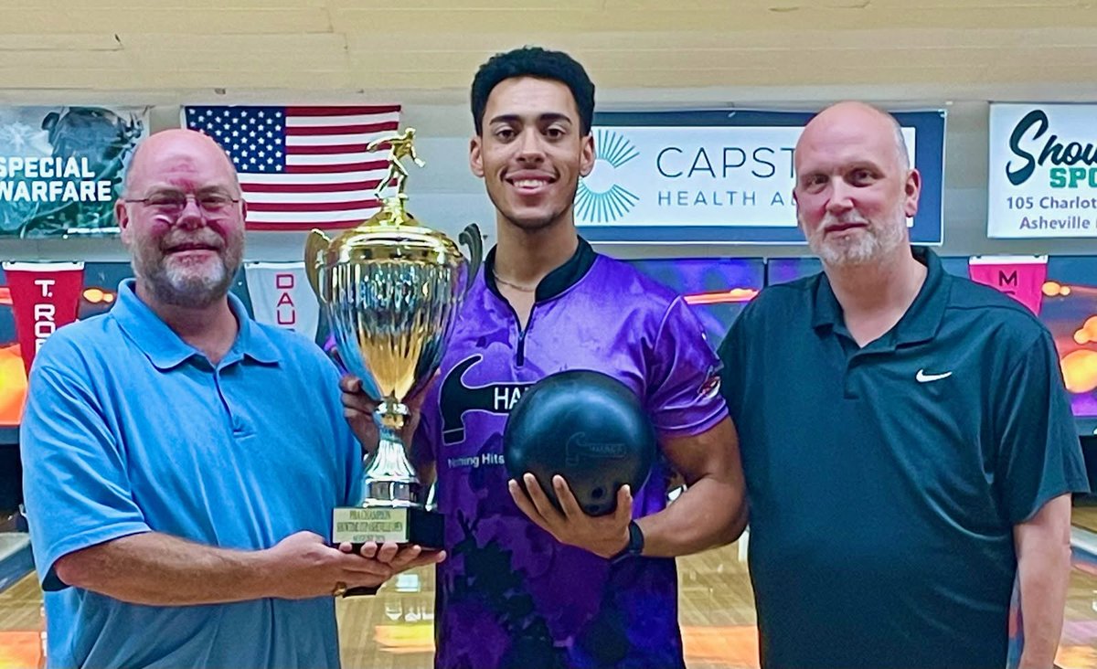HammerBowling's tweet photo. Tyrell Ingalls wins the 2026 PBA Showtime Cup Asheville Open! 🏆
#HammerBowling #PBATour #BlackHammer #78D
#NothingHitsLikeAHammer 🔨 https://t.co/2dO58XLFZh