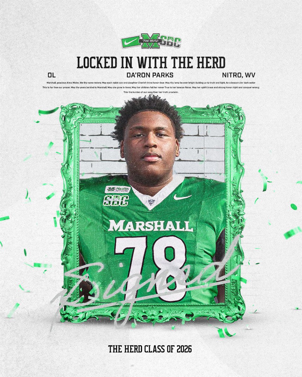 HerdFB's tweet photo. Signed ✍️

DaRon Parks has joined the family 🤝 https://t.co/QQWBvLY170