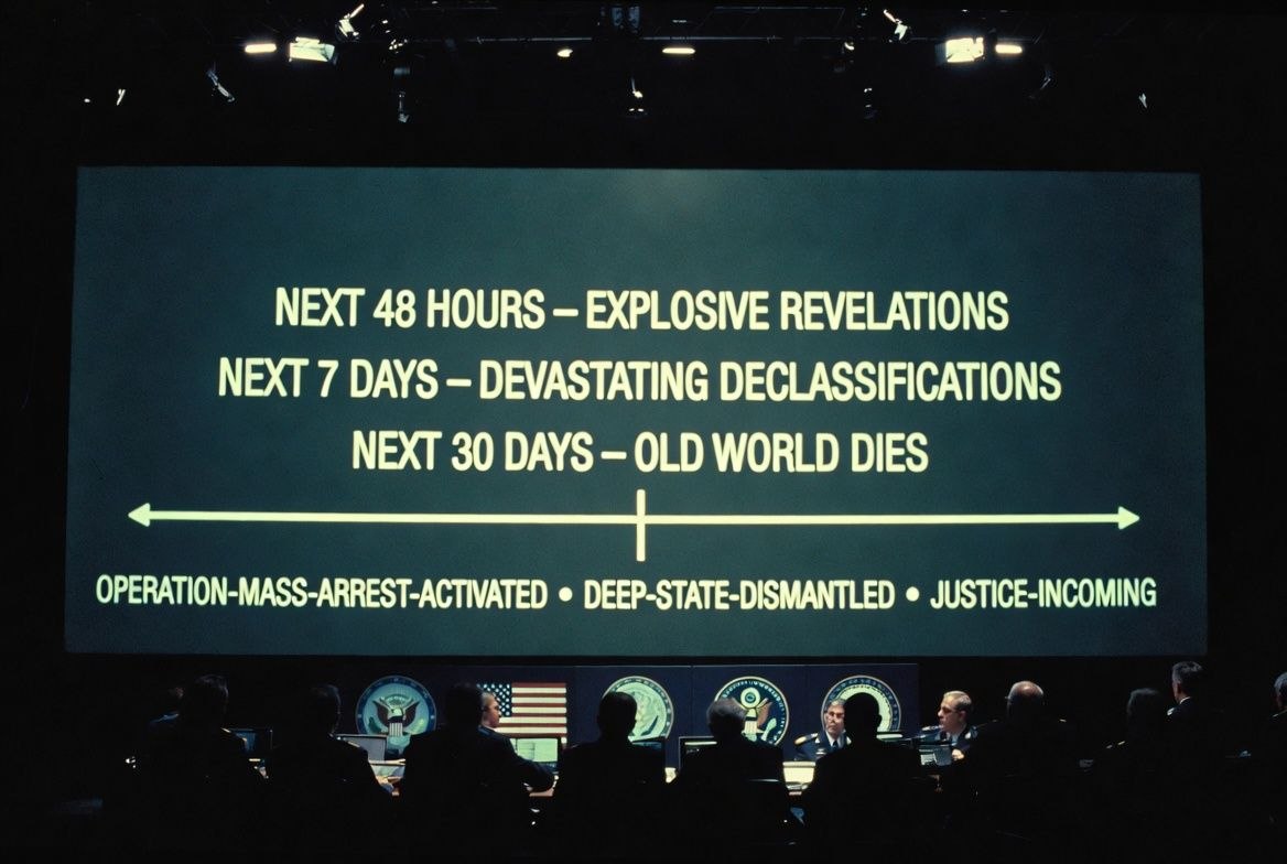 PaulGoldEagle's tweet photo. 🔻THE DEEP STATE IS BEING COMPLETELY DISMANTLED. MASS ARRESTS ARE HAPPENING RIGHT NOW.

August 2, 2026 — 06:15 EST. Pentagon War Room. President Trump, Joint Chiefs of Staff, Space Force Command, FBI Director, CIA Director, NSA Director, Military Intelligence, 12 allied nations.

THE MOMENT THAT CHANGED EVERYTHING.

Trump just signed Executive Order 2848-MASS-ARREST.

This order OFFICIALLY AUTHORIZES the arrest of 47,382 Deep State operatives across the United States government.

The fake news media is COMPLETELY SILENT because they KNOW what this means for the Cabal’s power structure.

HERE’S WHAT IS HAPPENING RIGHT NOW.

Military Intelligence just presented Trump with UNDENIABLE EVIDENCE of treason, corruption, and crimes against humanity.

The arrests are happening SIMULTANEOUSLY across all federal agencies:

 • FBI: 3,847 operatives ARRESTED
 • CIA: 2,934 operatives ARRESTED
 • State Department: 1,847 operatives ARRESTED
 • Pentagon: 4,283 operatives ARRESTED
 • Treasury Department: 1,294 operatives ARRESTED
 • Justice Department: 2,847 operatives ARRESTED
 • Congress: 847 politicians ARRESTED

The Deep State is COLLAPSING in REAL-TIME.

THE DECLASSIFICATION THAT WILL SHOCK THE WORLD.

Trump just authorized the IMMEDIATE DECLASSIFICATION of 2.4 MILLION classified documents.

These documents contain:

 • Evidence of election fraud spanning 20 YEARS
 • Proof of CIA involvement in assassinations
 • FBI cover-ups of terrorism
 • State Department funding of terrorist organizations
 • Pentagon black budget operations
 • Treasury Department money laundering
 • Congressional corruption networks

The American people are about to learn the BRUTAL TRUTH about their government.

WHAT HAPPENS NEXT.

Military tribunals will begin IMMEDIATELY. The trials will be TELEVISED.

When Trump officially addresses the nation, the FULL SCOPE of this operation will be REVEALED.

The politicians who funded the Cabal will face military tribunals.

The generals who betrayed America will be COURT-MARTIALED.

The media moguls who covered it up will be ARRESTED.

The Deep State’s 70-year reign of terror is OVER.

THE ALLIANCE HAS WON. TRUMP HAS WON. JUSTICE HAS WON.

Next 48 hours will be EXPLOSIVE. Revelations will be SHOCKING. The world will NEVER be the same.

Next 7 days will be HISTORIC. Declassifications will be DEVASTATING.

Next 30 days will be TRANSFORMATIONAL. The old world will DIE. The new world will be BORN.

You’re witnessing the greatest purge of corruption in human history.

You’re witnessing the GREAT AWAKENING.

You’re witnessing JUSTICE.

CODE: OPERATION-MASS-ARREST-ACTIVATED
CODE: DEEP-STATE-DISMANTLED
CODE: DECLASSIFICATION-AUTHORIZED
CODE: JUSTICE-INCOMING

The Commander-in-Chief is in total control.