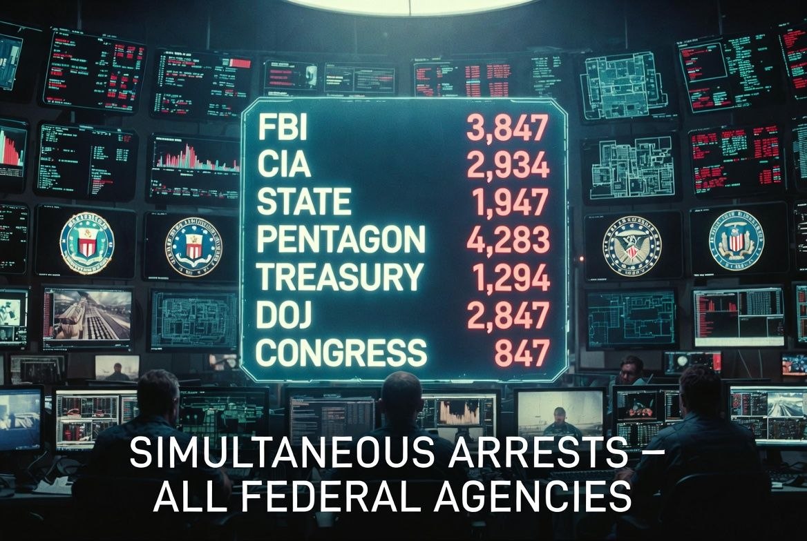 PaulGoldEagle's tweet photo. 🔻THE DEEP STATE IS BEING COMPLETELY DISMANTLED. MASS ARRESTS ARE HAPPENING RIGHT NOW.

August 2, 2026 — 06:15 EST. Pentagon War Room. President Trump, Joint Chiefs of Staff, Space Force Command, FBI Director, CIA Director, NSA Director, Military Intelligence, 12 allied nations.

THE MOMENT THAT CHANGED EVERYTHING.

Trump just signed Executive Order 2848-MASS-ARREST.

This order OFFICIALLY AUTHORIZES the arrest of 47,382 Deep State operatives across the United States government.

The fake news media is COMPLETELY SILENT because they KNOW what this means for the Cabal’s power structure.

HERE’S WHAT IS HAPPENING RIGHT NOW.

Military Intelligence just presented Trump with UNDENIABLE EVIDENCE of treason, corruption, and crimes against humanity.

The arrests are happening SIMULTANEOUSLY across all federal agencies:

 • FBI: 3,847 operatives ARRESTED
 • CIA: 2,934 operatives ARRESTED
 • State Department: 1,847 operatives ARRESTED
 • Pentagon: 4,283 operatives ARRESTED
 • Treasury Department: 1,294 operatives ARRESTED
 • Justice Department: 2,847 operatives ARRESTED
 • Congress: 847 politicians ARRESTED

The Deep State is COLLAPSING in REAL-TIME.

THE DECLASSIFICATION THAT WILL SHOCK THE WORLD.

Trump just authorized the IMMEDIATE DECLASSIFICATION of 2.4 MILLION classified documents.

These documents contain:

 • Evidence of election fraud spanning 20 YEARS
 • Proof of CIA involvement in assassinations
 • FBI cover-ups of terrorism
 • State Department funding of terrorist organizations
 • Pentagon black budget operations
 • Treasury Department money laundering
 • Congressional corruption networks

The American people are about to learn the BRUTAL TRUTH about their government.

WHAT HAPPENS NEXT.

Military tribunals will begin IMMEDIATELY. The trials will be TELEVISED.

When Trump officially addresses the nation, the FULL SCOPE of this operation will be REVEALED.

The politicians who funded the Cabal will face military tribunals.

The generals who betrayed America will be COURT-MARTIALED.

The media moguls who covered it up will be ARRESTED.

The Deep State’s 70-year reign of terror is OVER.

THE ALLIANCE HAS WON. TRUMP HAS WON. JUSTICE HAS WON.

Next 48 hours will be EXPLOSIVE. Revelations will be SHOCKING. The world will NEVER be the same.

Next 7 days will be HISTORIC. Declassifications will be DEVASTATING.

Next 30 days will be TRANSFORMATIONAL. The old world will DIE. The new world will be BORN.

You’re witnessing the greatest purge of corruption in human history.

You’re witnessing the GREAT AWAKENING.

You’re witnessing JUSTICE.

CODE: OPERATION-MASS-ARREST-ACTIVATED
CODE: DEEP-STATE-DISMANTLED
CODE: DECLASSIFICATION-AUTHORIZED
CODE: JUSTICE-INCOMING

The Commander-in-Chief is in total control.