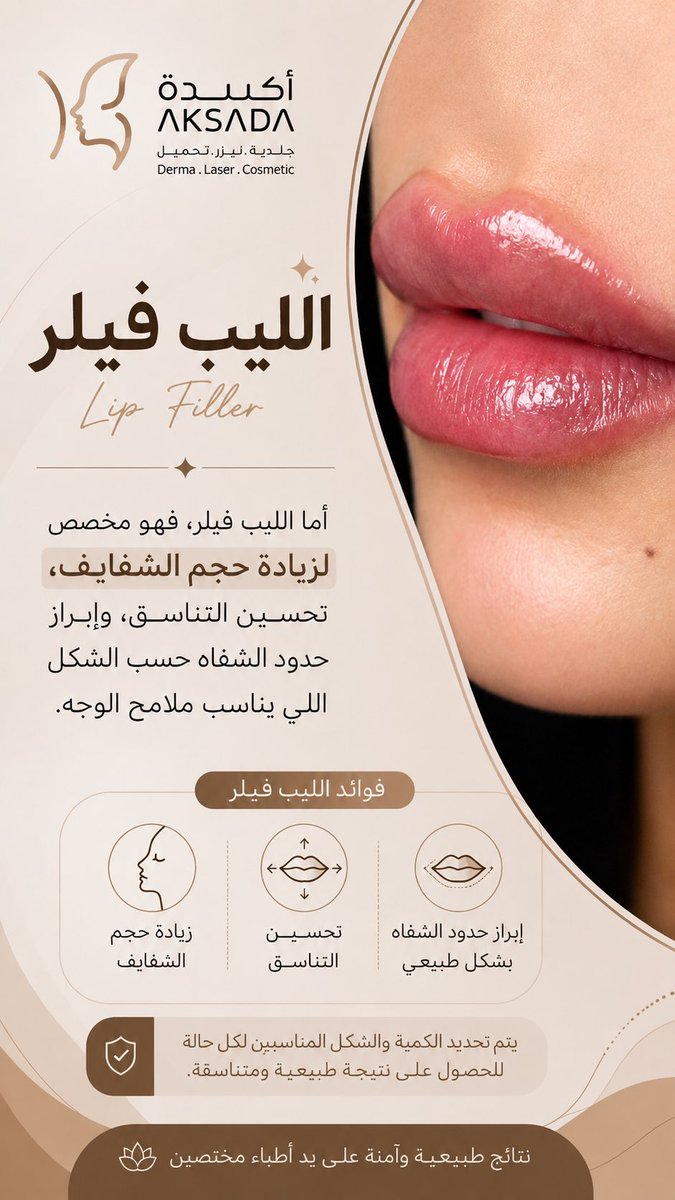 aksadaclinic's tweet photo. الفرق بين الليب فيلر والليب بوستر؟ https://t.co/F211tHnmnl