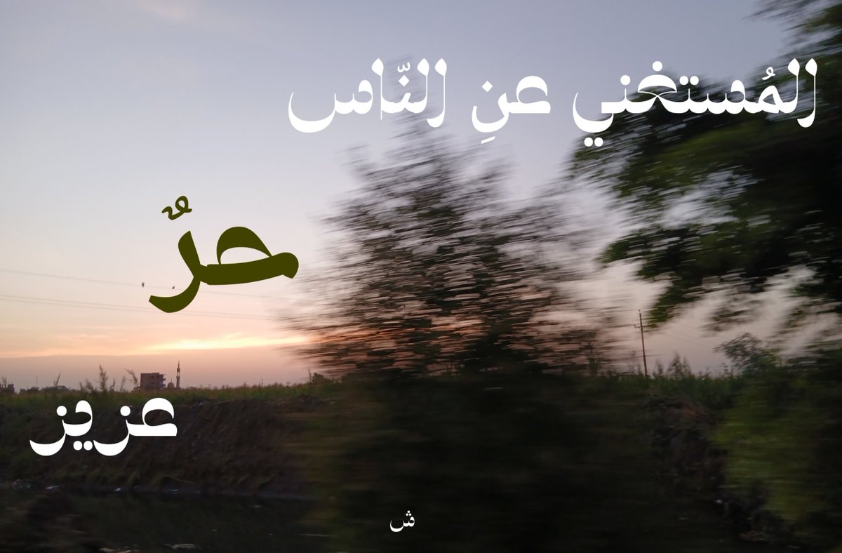 Shimaa_666's tweet photo. "المُستغني عنِ النّاس حرٌ عَزيز" https://t.co/uQI61yqkBy