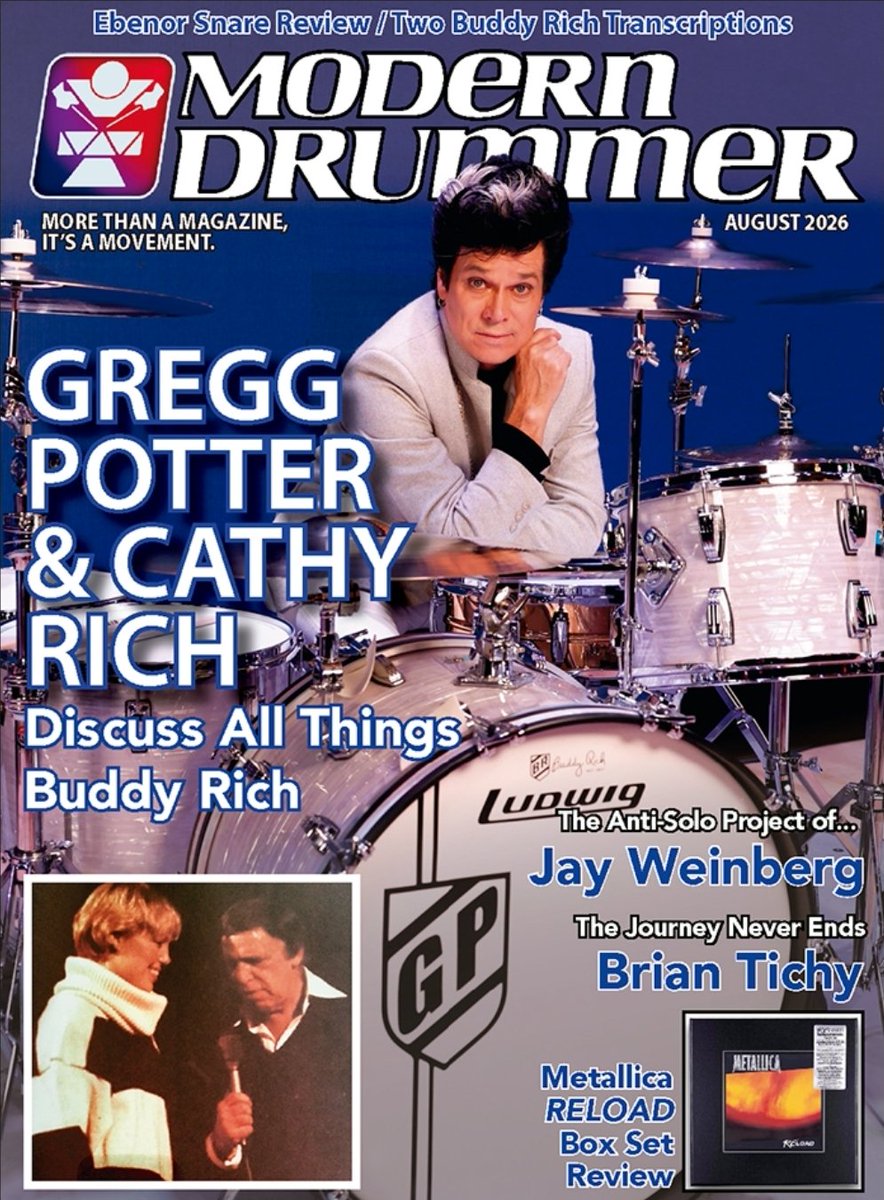 mtmdrummer's tweet photo. MD Volume 50 ★ Number 08
August 2026 ★ #BuddyRich
#ModernDrummerMagazine https://t.co/CKjbq7mmxT