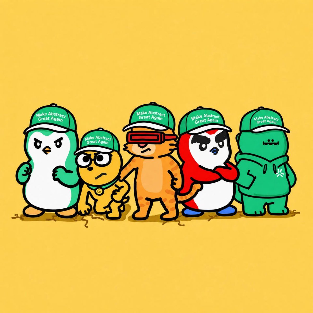MAGAonabs's tweet photo. The dream team wears green  

Make Abstract Great Again! https://t.co/0DytcmPbaF