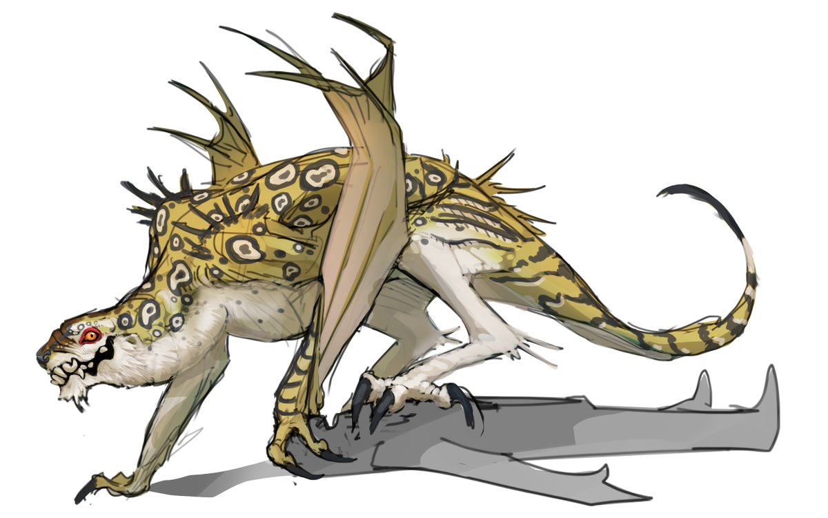 creature_eg's tweet photo. maneater dragon
#smaugust #smaugustcircle 
imagen a mix of a leopard and a osprey hunting method but on a human https://t.co/gmODaAQxhE