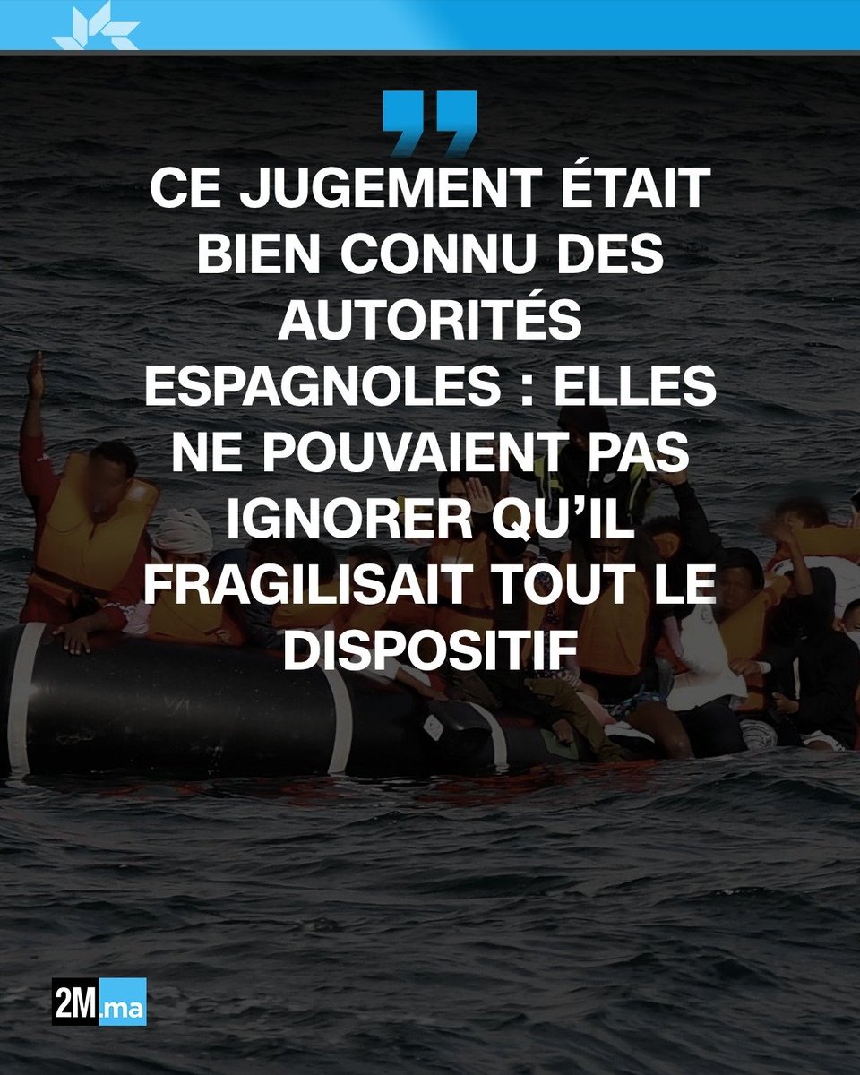 2MInteractive's tweet photo. "La digue migratoire n’a pas cédé sous les passeurs, mais sous une décision de justice espagnole. Le Maroc, lui, n’a jamais failli à ses engagements et responsabilités" 

⤵️

(Source gouvernementale marocaine ) https://t.co/8dcKEwGAkl