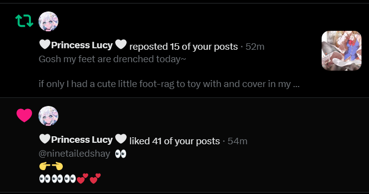 LunaThePupp's tweet photo. Hihihi~  So so so on top of subbies wanting attention we also have dommes ("Dommes") hihi~

How cute~

The thing they all have in common is that they all fall for the cute and innocent pup attention and kisses~ 

Wonder who will be next~  

Also also cute foxxoo 

If ya see this...Mmmwahh~ 
 
Good girl~  

Like and Retweet for Luna~