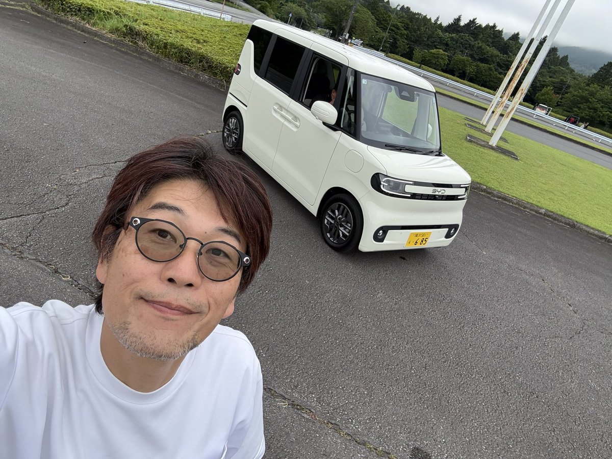 matankee's tweet photo. 話題のラッコちゃん🦦

ハンドリングの確かさ
ステア周りの剛性感
加速制御の緻密さと気持ちよさ
みごとなダンピング

驚いた。

これは試乗する価値ありです。

#byd
#racco
#モーターファンjp にて！ https://t.co/9qBSTvKZf8
