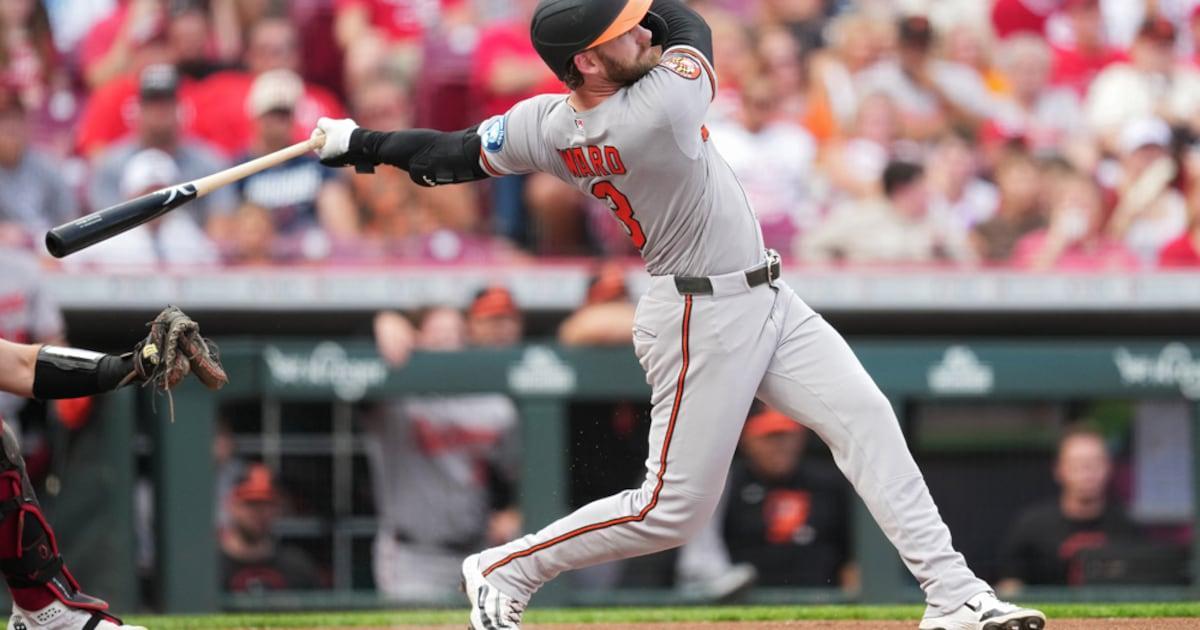 KIRO7Seattle's tweet photo. Mariners trade Hoppe, receive Orioles’ Taylor Ward https://t.co/w9CIMuWBCY https://t.co/Vvecwn5pEj