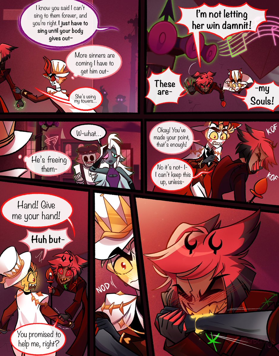 Barbieinpjs's tweet photo. Secret Keepers part 33
I love making them blush 🤭
#radioapple #appleradio #alastor 
#hazbinhotel https://t.co/IrPa7eDfGe