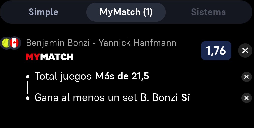 ilvvolume's tweet photo. Benjamin Bonzi Vs Yannick Hanfmann

+21,5 juegos
Bonzi gana al menos un set SÍ 

Cuota 1,76

tenis para empezar bien la semana https://t.co/6UnmUAmsDH