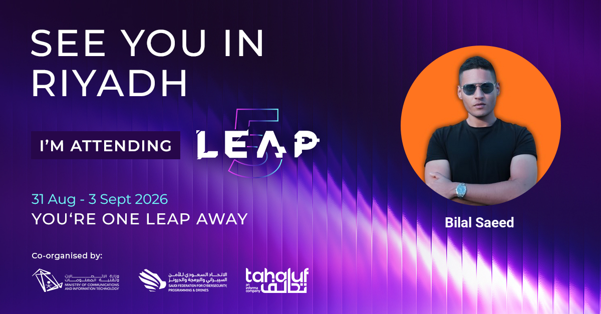 Sats100M's tweet photo. I’ll be at the 5th anniversary of LEAP. It’s one of the few events where you can meet 201k+ people from around the world, hear from 1,000 global speakers, discover tech from 1,800+ exhibitors and connect with 600+ startups in one place.  

If you’re attending, would be great to connect. You’re only #oneLEAPaway from your next connection.  

Secure your pass and join me here:   https://t.co/026xBh54tp 

📅 31 August – 3 September 2026 
📍 Riyadh, KSA 
#oneLEAPaway #LEAP26