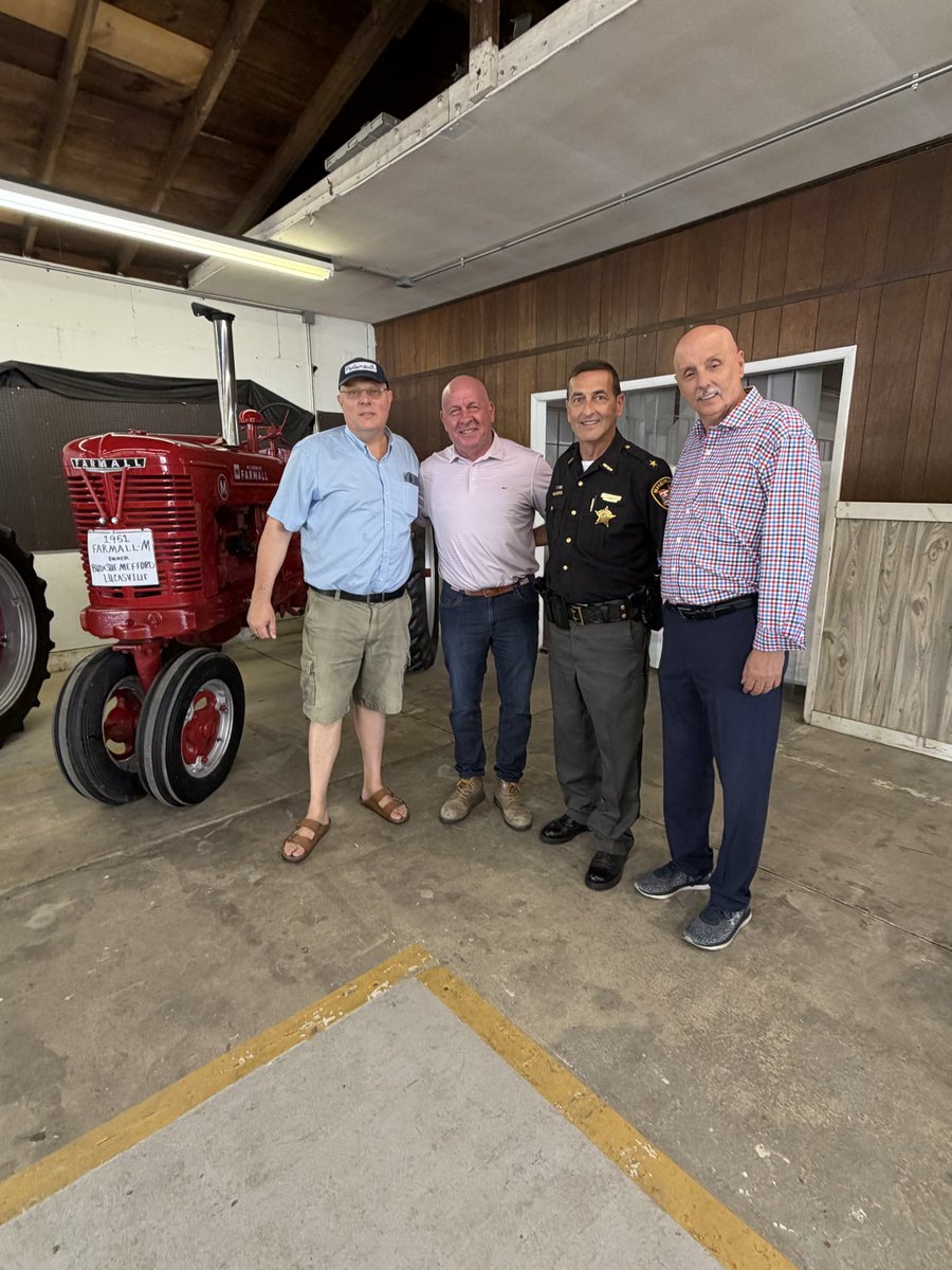 davetaylorOH's tweet photo. Had a fantastic time attending the Scioto County Fair! Events like this truly highlight the strong sense of community, tradition, and hard work that make the 2nd district so special.

It was a pleasure connecting with local leaders who serve our area so faithfully, including Commissioner Will Mault, Treasurer Joey Sandlin, Sheriff David Thoroughman, and Pastor Tim Throckmorton. Thank you all for your dedicated leadership and support of our community.

I also want to recognize Taylor Cron for her impressive dedication. Not only is she doing a great job as a swine exhibitor at the fair, but as the reigning Miss Minford, she is also preparing to compete in the upcoming Miss River Days pageant. Wishing Taylor the absolute best of luck in the competition!

Thank you to all the organizers, exhibitors, and volunteers who make the Scioto County Fair such a success year after year. 

#SciotoCountyOhio #CountyFair #Ohio02 #Ohio #DavidTaylorForCongress