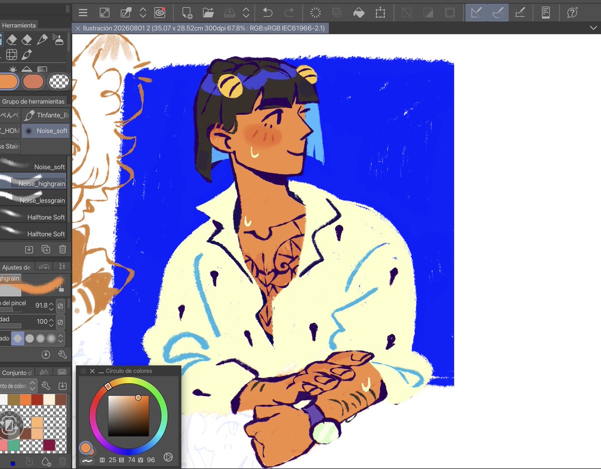 julietthings's tweet photo. I felt like drawing Bucciarati before going to sleep #jjba https://t.co/pHGEffsxHz