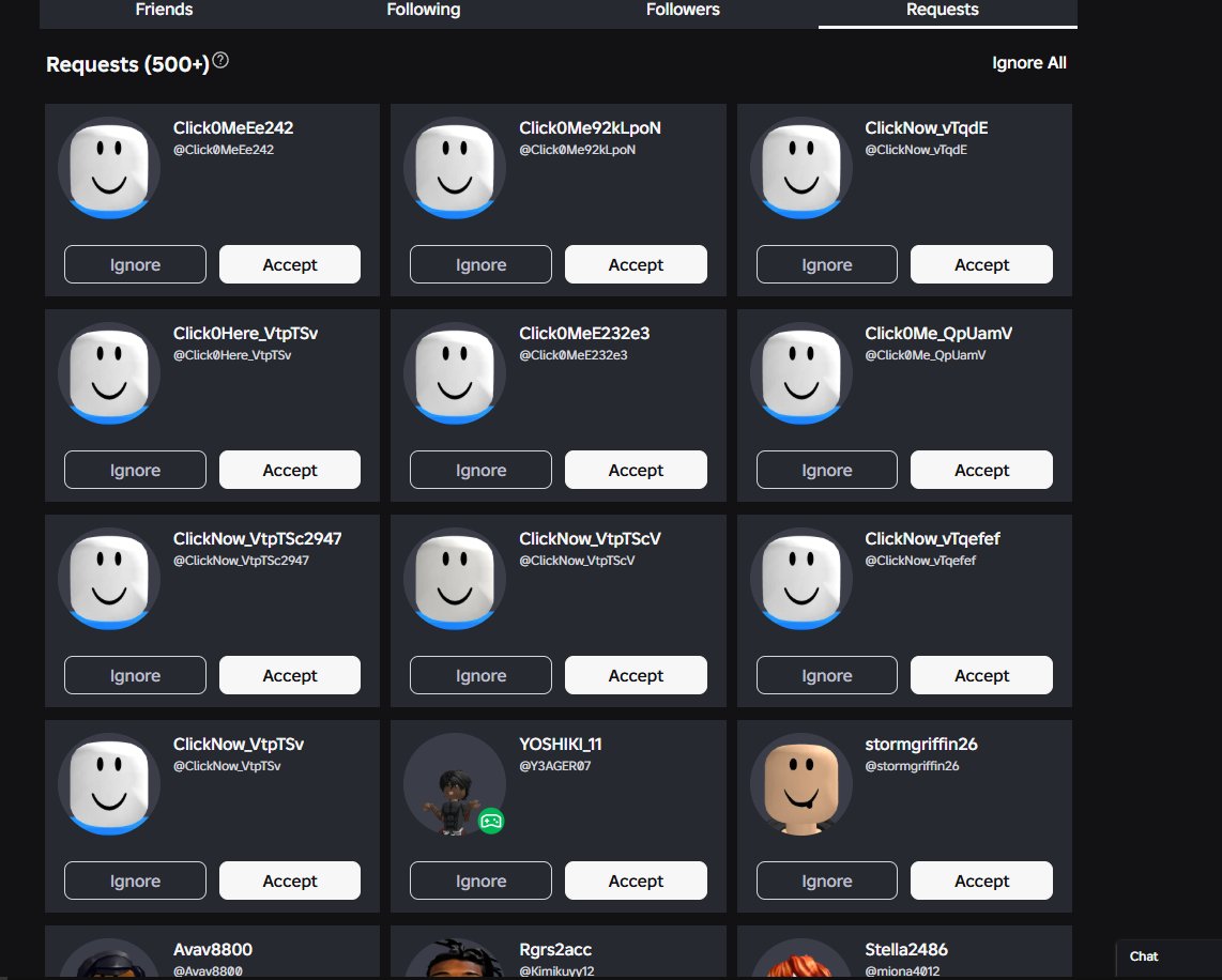 Bitery414674's tweet photo. Holy moly, In addition of the recent surge of bot waves, the 2017 click now bot’s have returned after almost 6 years of being absent. #roblox #robloxnews #robloxbots #rolbox https://t.co/cyjWr1fHfi