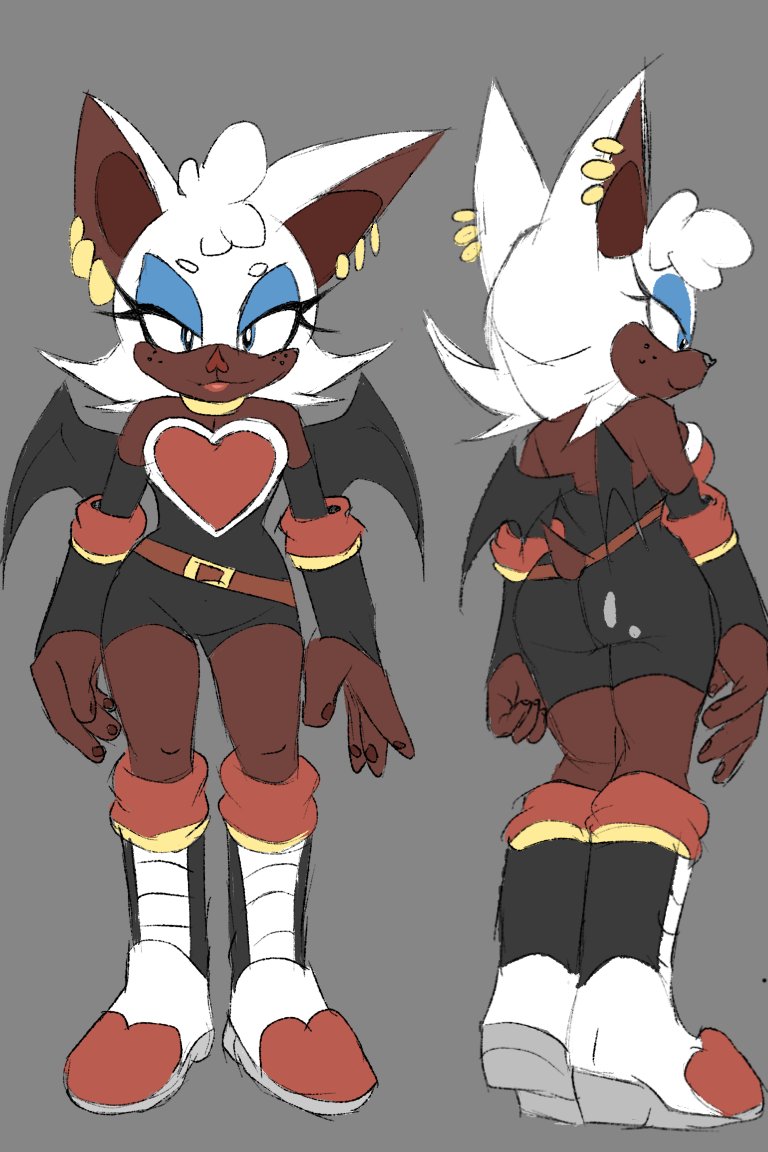 NocturnalNo1r's tweet photo. Have my rouge design that I made for fun. :)

#Sonicthehedgehogㅤㅤㅤ https://t.co/E6Gct8qcwb