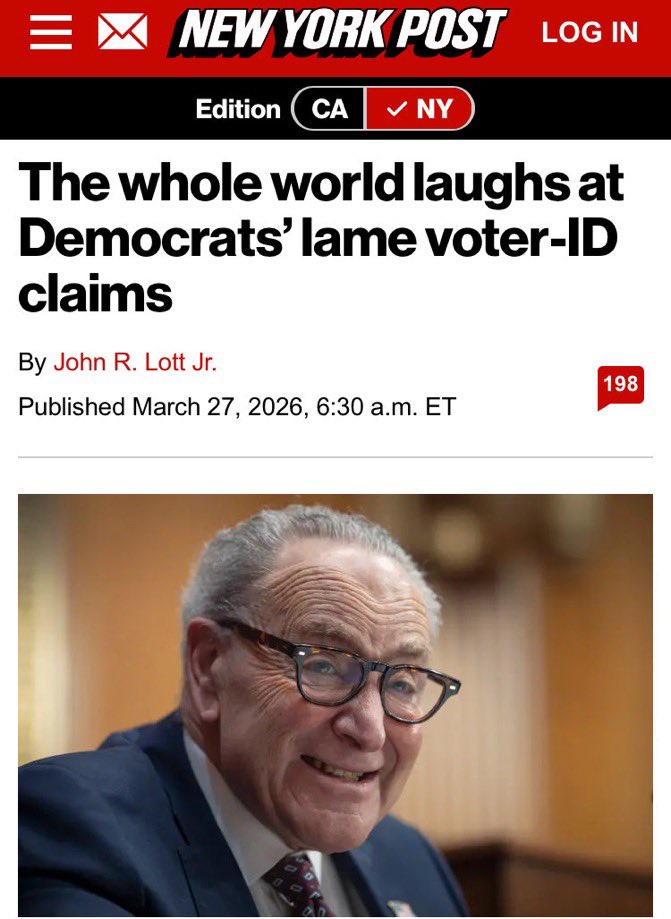 Jeff4345281's tweet photo. Lyin’ cryin’ chuckles the 🤡 will say anything that crosses his empty head just to berate Trump. 

Smart voters KNOW who the really corrupt politicians are. Your pathetic dumacrat party is doomed,
clown boy. 

You lack intelligence. 
You lack integrity.
You lack honest. https://t.co/uiCIcFVMl8