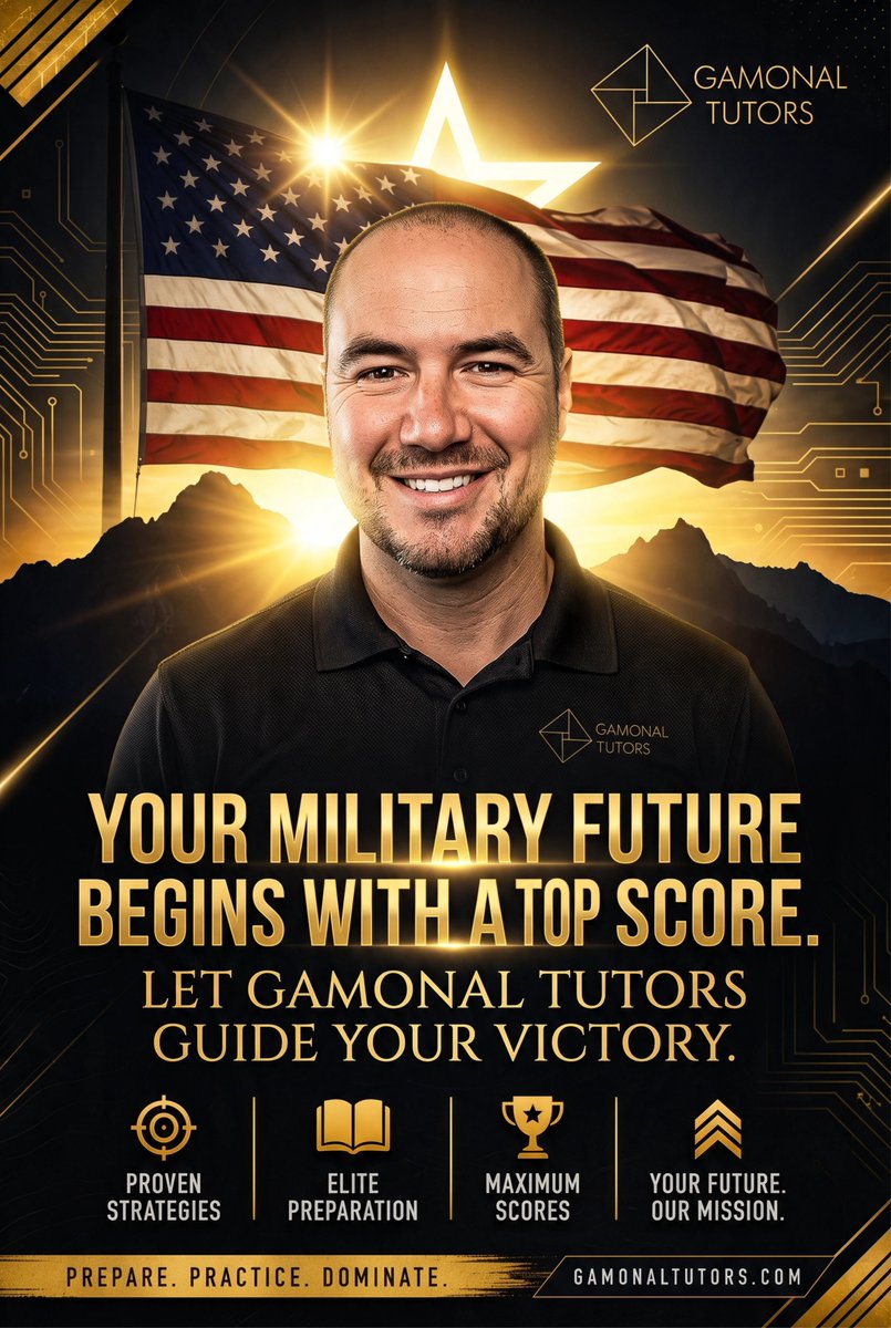 gamonalm21's tweet photo. Your military future starts with one number: your ASVAB score. 🎖️ Don't leave it to chance — let Gamonal Tutors guide you to victory with proven strategies and elite prep.

#ASVABPrep #MilitaryFuture #GamonalTutors #ASVABTutor https://t.co/WmaCds3nub