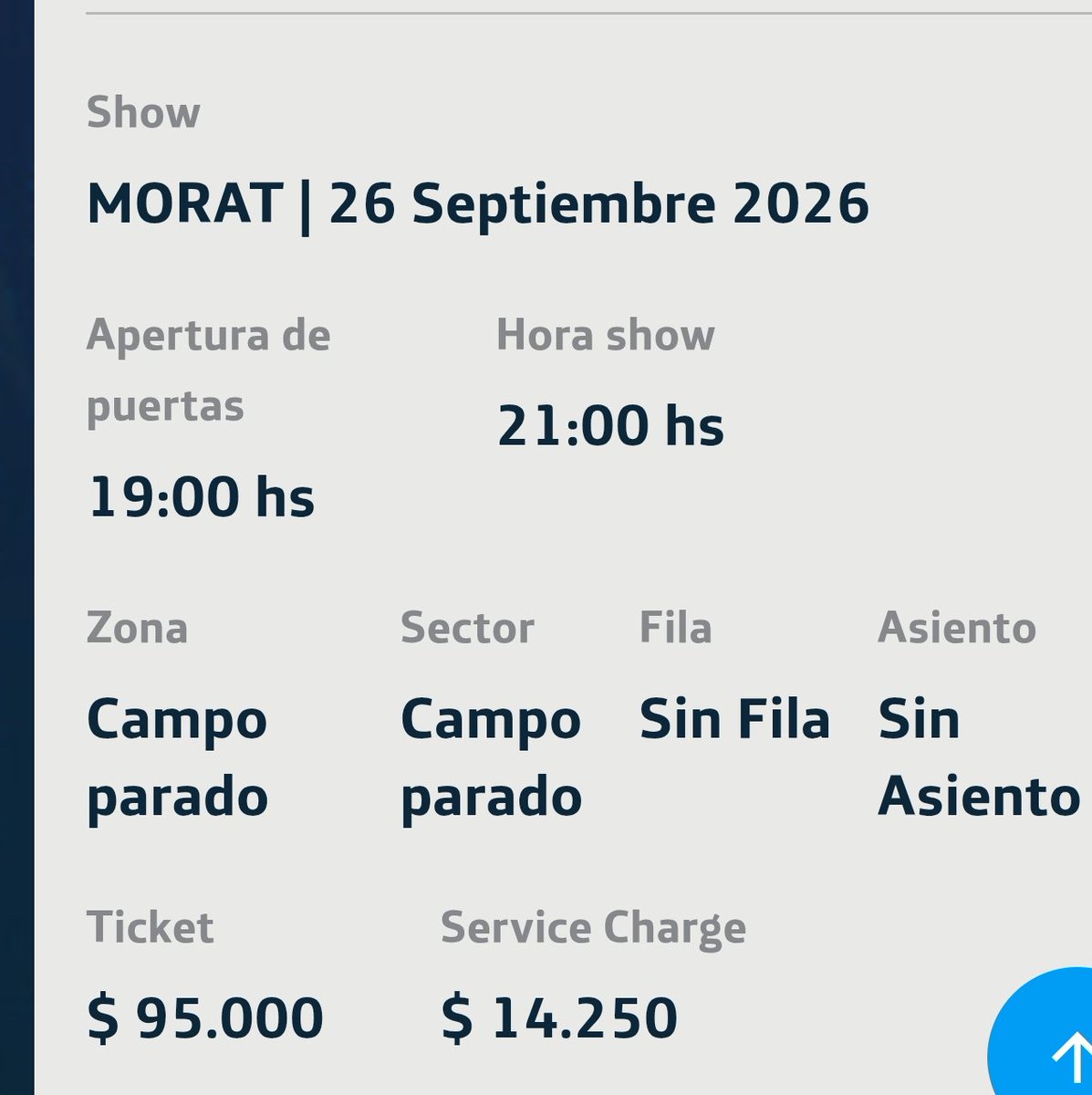 FiiveSOS_'s tweet photo. Vendo entrada de morat para el 26/09 en campo. Al mismo precio que la compre #morat #yem https://t.co/CHsleyIxSC