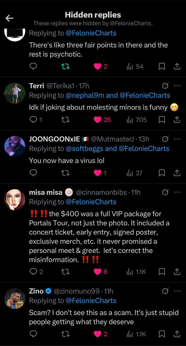 countessriot's tweet photo. @FelonieCharts Hiding these comments is pathetic, If you’re going to cancel her you’d take both inputs not run from one 😅 You KNOW you sound dense https://t.co/orT46RKCML
