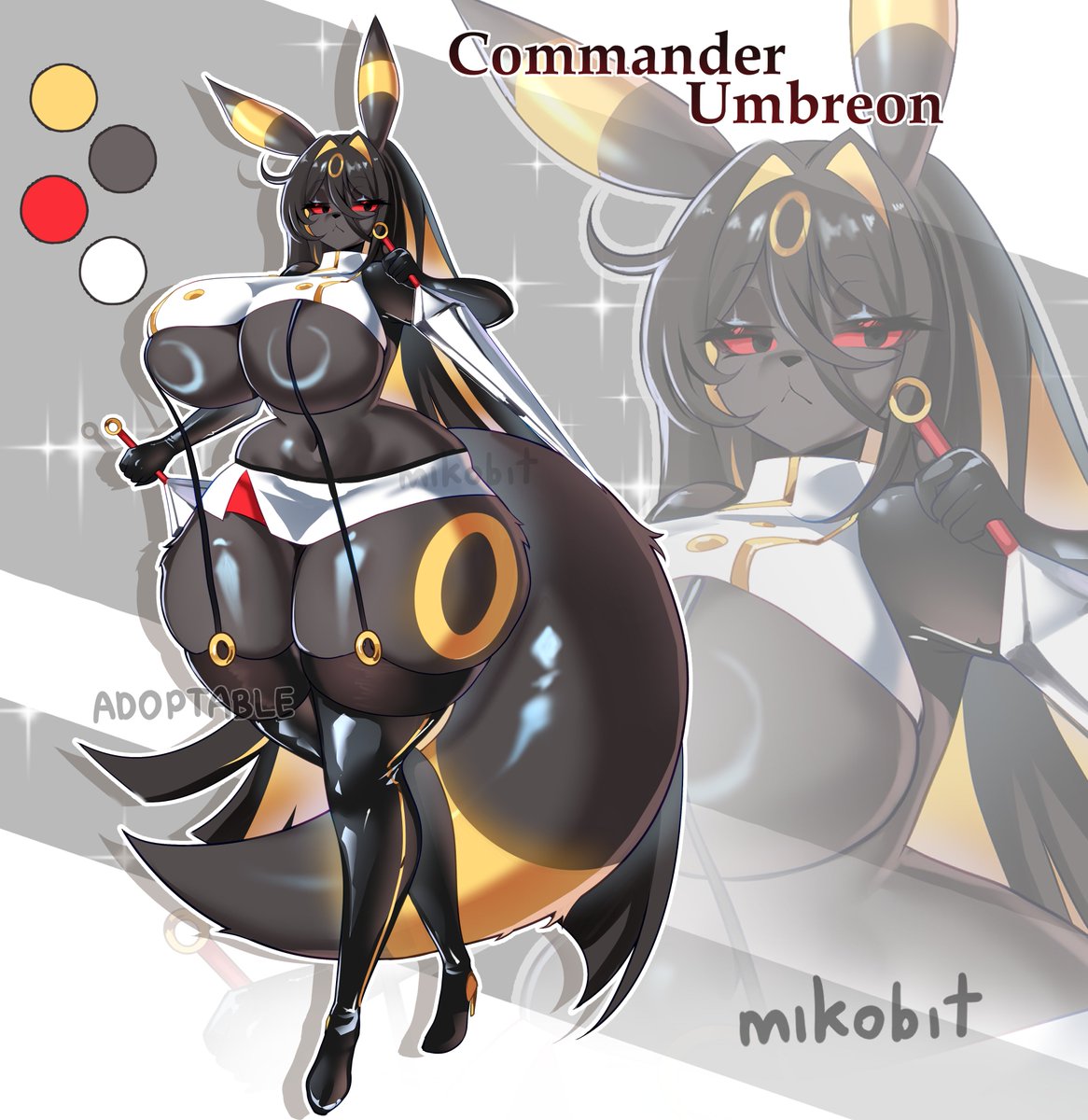 m1kobit's tweet photo. Commander Umbreon adopt https://t.co/ZCHYnIzldC