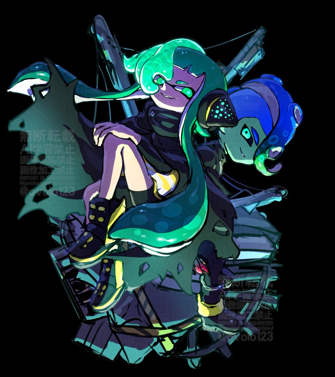 ovolo123's tweet photo. 反転83
 #Splatoon #splatoonart #Agent24 https://t.co/iRR01l4uq4