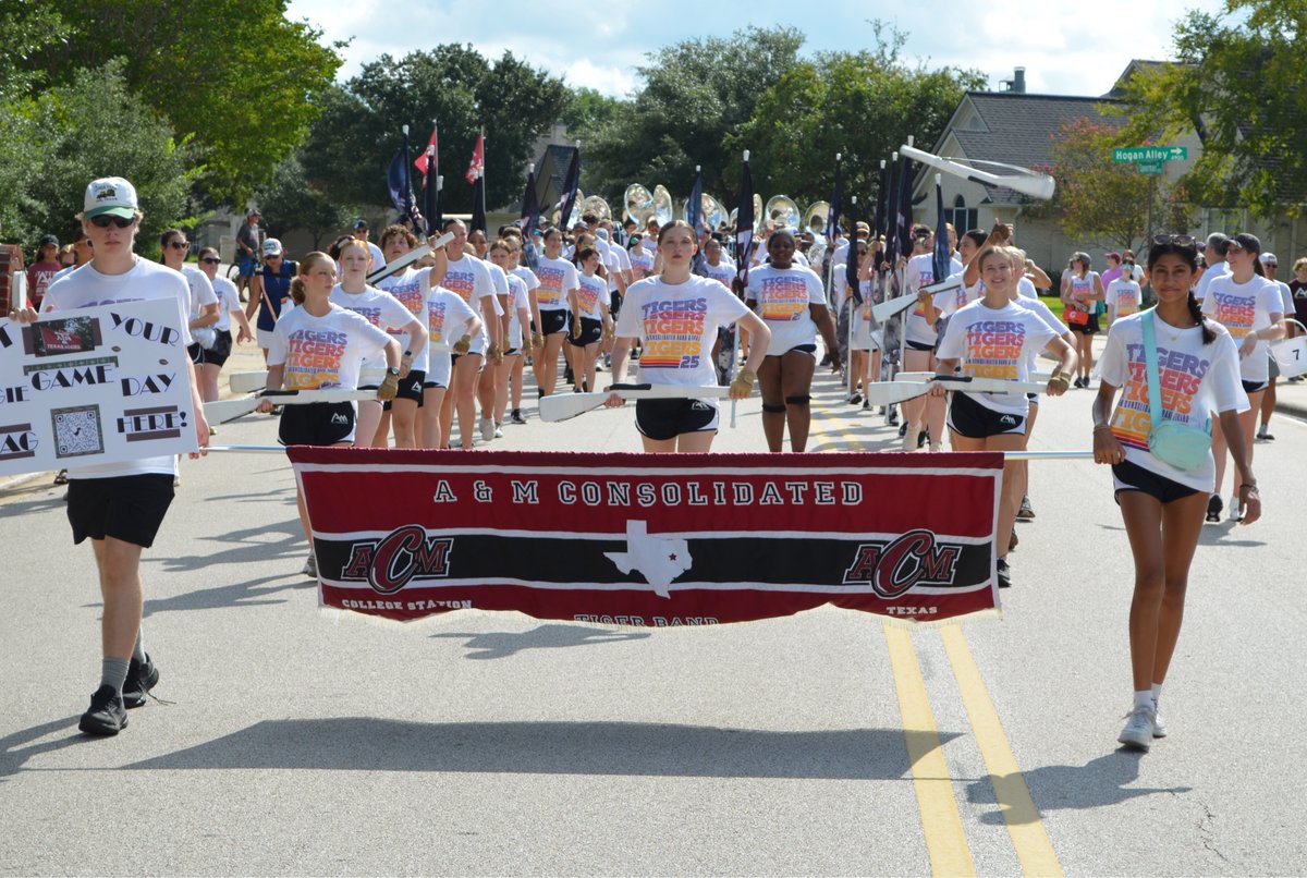 CSISD's tweet photo. 🎺 Marching season is here! CSHS Cougar Band &amp; Guard and AMCHS' Mighty Band from Tigerland host their annual March-A-Thon fundraisers Saturday, Aug. 8. Come enjoy live music and support these talented student musicians! 🎶

#ALLINCSISD https://t.co/SdXaS3fNKz