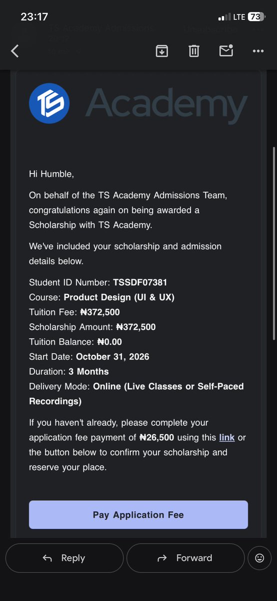 neneunbothered's tweet photo. I got admitted🎉
A huge thank you to @Wizarab10 and everyone who made this opportunity possible. I’m truly grateful🙏 https://t.co/wUvADpQDCZ