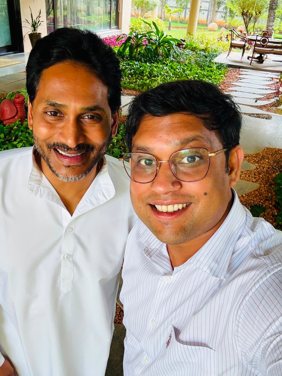 KarthikYells's tweet photo. Privileged to meet Jagan anna today for a detailed conversation on building our party's digital transformation & technology ecosystem !

Throughout our discussion, he emphasized one non-negotiable priority again and again: Every single Karyakartha’s feedback MUST be received, heard, and never ignored at any cost !

One thing is absolute , this Digital YSRCP will strictly be of the Karyakartha, by the Karyakartha, and for the Karyakartha.

We are fully getting on track, building towards a powerful, technology-driven YSRCP 2.0

Mission 2029 is on! Come together and please reach out to 7799751414 to join the mission of Global Tech Force for Jagananna.

@YSRCPEurope