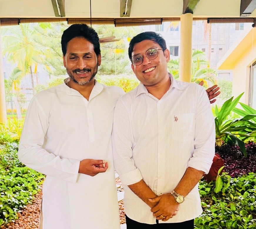 KarthikYells's tweet photo. Privileged to meet Jagan anna today for a detailed conversation on building our party's digital transformation & technology ecosystem !

Throughout our discussion, he emphasized one non-negotiable priority again and again: Every single Karyakartha’s feedback MUST be received, heard, and never ignored at any cost !

One thing is absolute , this Digital YSRCP will strictly be of the Karyakartha, by the Karyakartha, and for the Karyakartha.

We are fully getting on track, building towards a powerful, technology-driven YSRCP 2.0

Mission 2029 is on! Come together and please reach out to 7799751414 to join the mission of Global Tech Force for Jagananna.

@YSRCPEurope