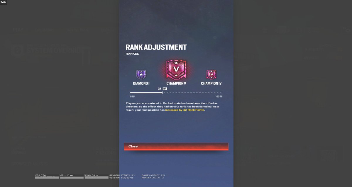 Signify_11's tweet photo. About time cheaters are so relentless. +80 rollback to get champ GGS https://t.co/UokFt4NwGF