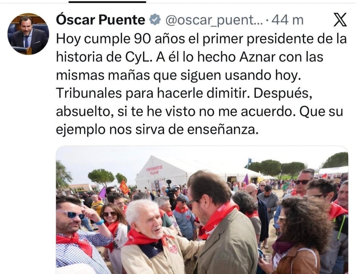 el_primigenio's tweet photo. @oscar_puente_ No intentes corregir, que ya ha visto todo el mundo cómo no distingues el verbo "echar" de "hechar". Debe ser que compartiste clases de ortografía con Koldo.  Óscar, pídele al puto amo que, además de chistorras y lechugas, te pase cuadernillos Rubio para este verano. https://t.co/YkV2aajJbX