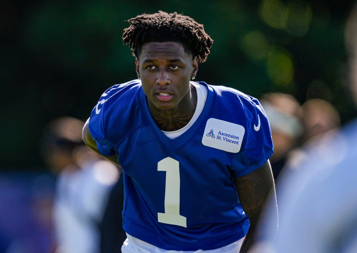 UnderdogNFL's tweet photo. Sauce Gardner on Colts' CB tandem with Charvarius Ward, via @RomeovilleKid:

"The way we talk, the way we think, and the way we know, we’re the best duo in the world." https://t.co/fSMrUIIOEf