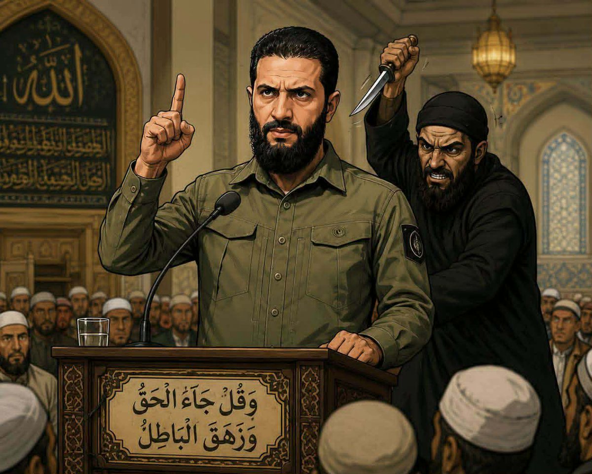 alhor_7's tweet photo. أيها السوريون الأحرار ،
احذروا الطابور الخامس وعاشتار تشهد؛
فالتماسك والوقوف خلف القيادة هما الضمانة الوحيدة لمواجهة المتربصين والمرتزقة الذين يهدفون إلى تفتيت العزيمة وشق الصف عبر شعارات مزيفة. https://t.co/AWxuLqKQY4