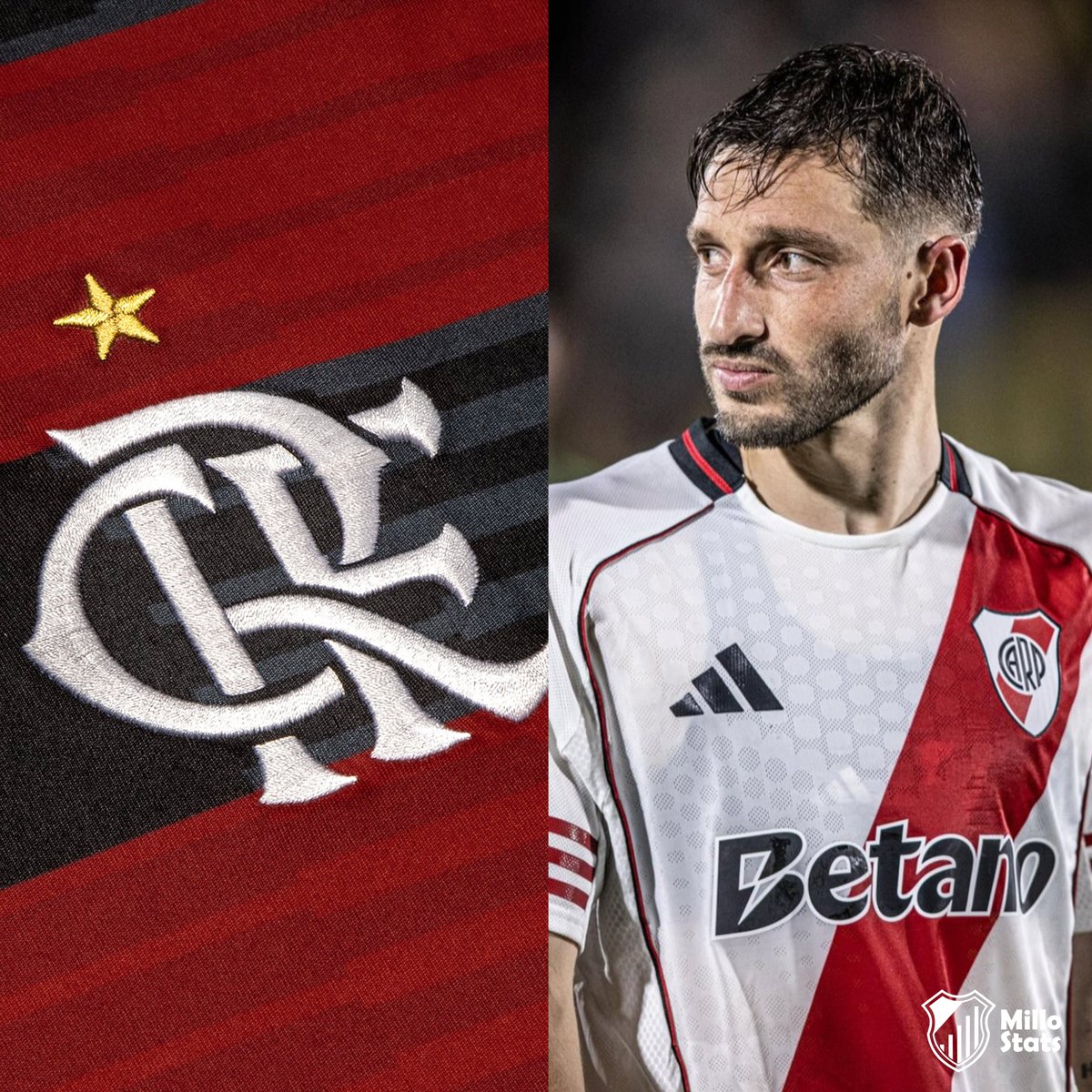 StatsMillo's tweet photo. ‼️ El Flamengo 🇧🇷 RECHAZÓ la interrupción del préstamo de Matías Viña 🇺🇾  y EXIGE el pago de una multa prevista en el contrato 💰📄❌

↪️ River 🐔 intentó interrumpir el préstamo del uruguayo seis meses antes de su finalización

*⃣ La dirigencia decidió apartar al jugador para evitar que alcance la cantidad de minutos que obligaría al club a ejecutar su compra ⌛️ 

Eduardo Coudet no puede utilizarlo y Viña 🇺🇾 seguirá en River 🐔 hasta diciembre salvo que se llegue a un acuerdo por su salida

ℹ️ @simpraisa - @RiverLPM | @BandaRoja_