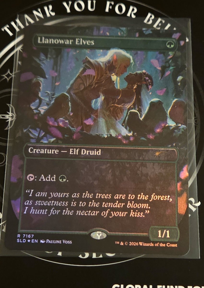ministomp's tweet photo. Straight in Legolas deck or toploader? 🤔

@MTGSecretLair did right with the artwork in this entire set. https://t.co/4BAQxddJ9N
