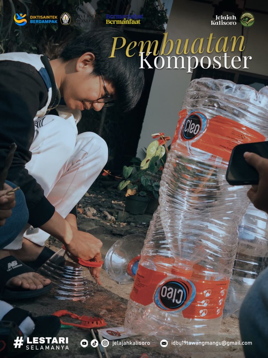 dylentea's tweet photo. 🌱 MINGGU 4
Implementasi program lingkungan melalui pembuatan komposter dan lusida, edukasi di SMAN Tawangmangu tentang K3. #p2kkn #undip
#KKNTawangmangu
#LestariSelamanya https://t.co/LtUDdA6q3l