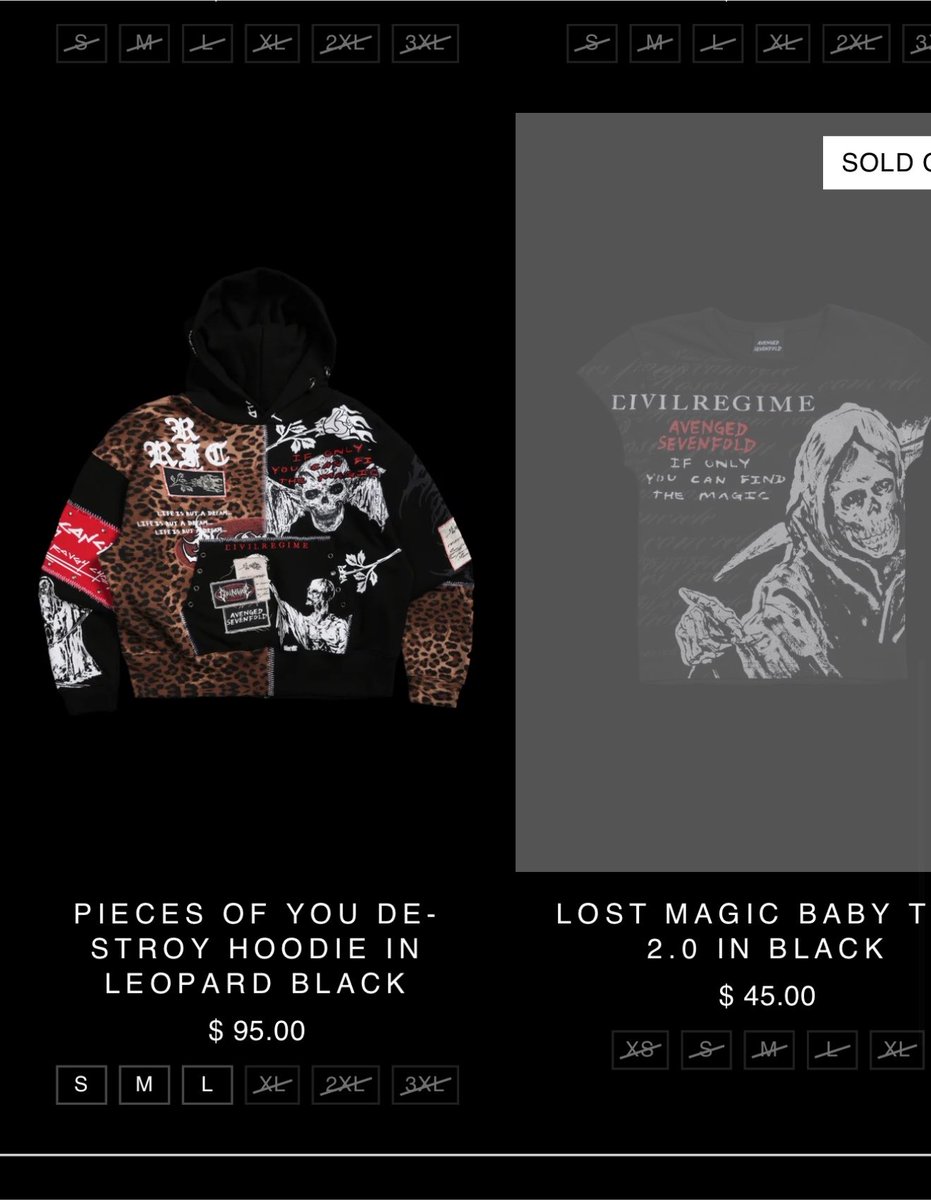 AFTERLIFE6661's tweet photo. did i buy nearly the whole collection from civil regime’s collab w a7x the other day??! yes! excited to get everything soon 😭 https://t.co/N0aQSPrBQe
