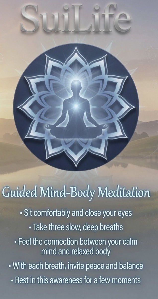 SuiLife_'s tweet photo. @Spaces_MediaLLC Join SuiLife and friends Tuesday 1 to 3pm est discussing meditation and mental health hacks on @Spaces_MediaLLC https://t.co/0WxTAeJ7LK