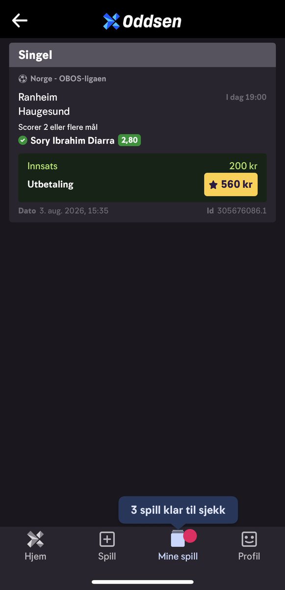 DonGrefla's tweet photo. @zoomodds Dødelig trippel i dag etter gode tips🙏 https://t.co/6jwifA56pB