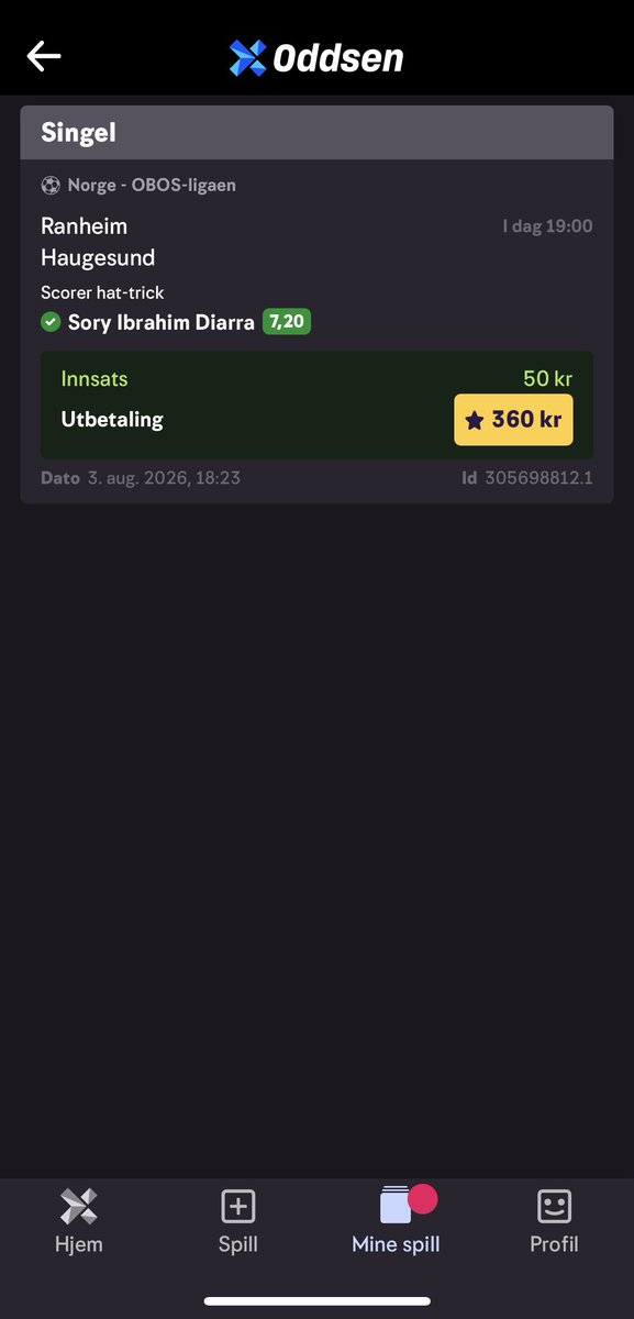 DonGrefla's tweet photo. @zoomodds Dødelig trippel i dag etter gode tips🙏 https://t.co/6jwifA56pB