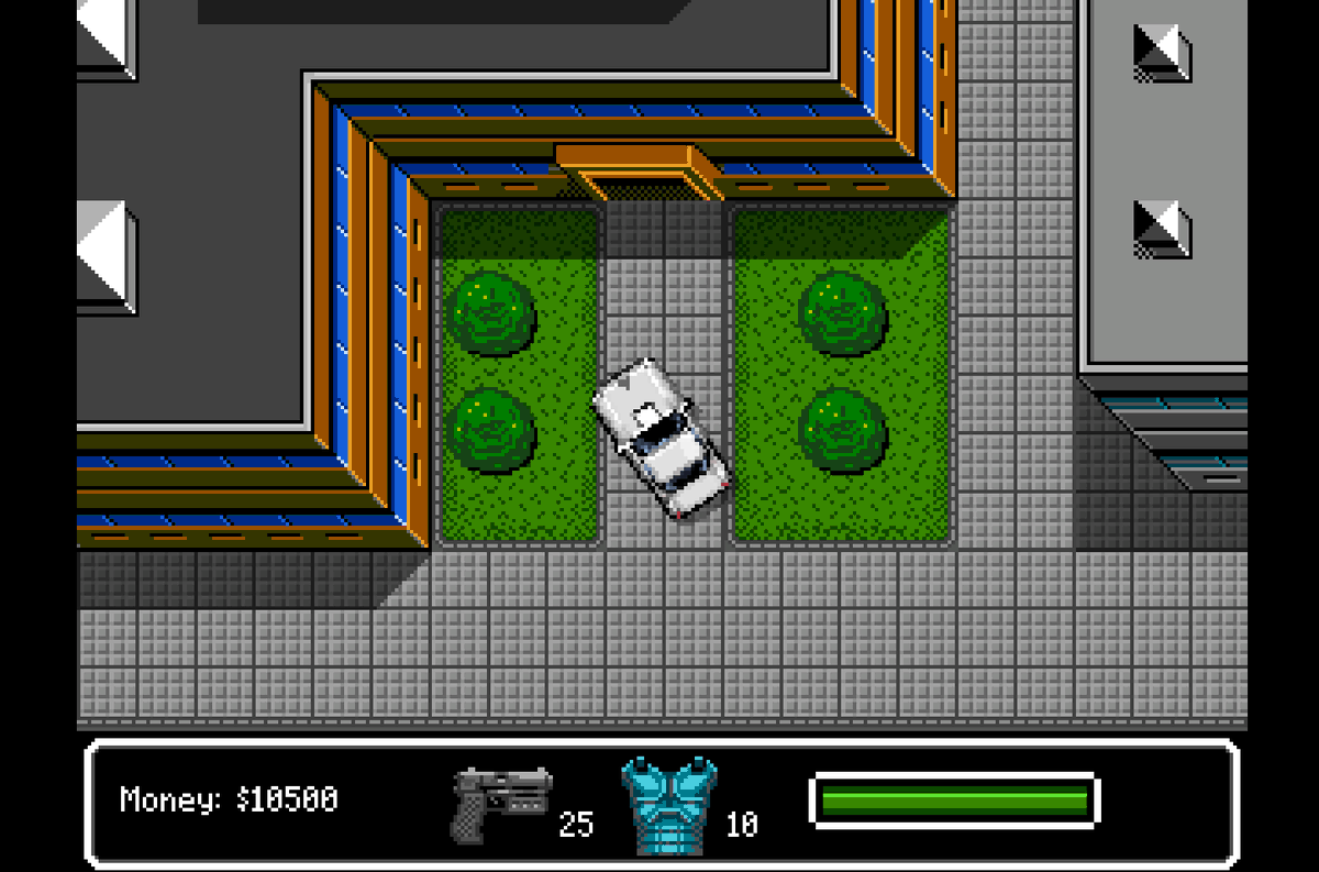 StudioBoshi's tweet photo. Ocean City Killer is an open-world game where you drive a car. Much needed improvements are being made to the city tileset! #gamedev #indiedev #love2d #indiegamedev https://t.co/npTLh2gvDt