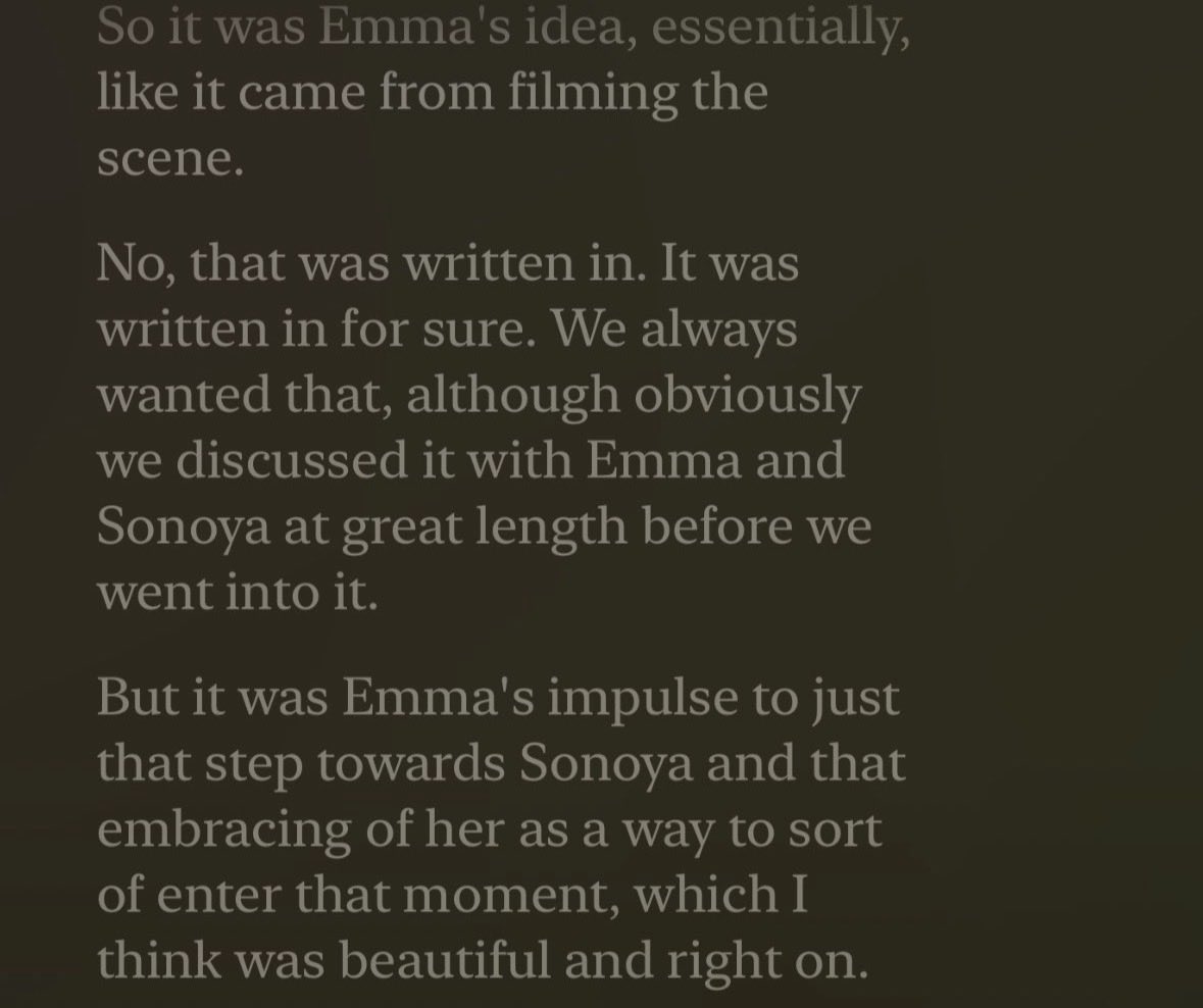 rhaenyrisa's tweet photo. here yall go AGAIN. always blaming shit on emma just so you get to be transphobic/homophobic in disguise. the romance between mysaria and rhaenyra was planned by the writers from the beginning. nowhere has it been said that emma is coming up with plots. https://t.co/CMSrbPtsiT