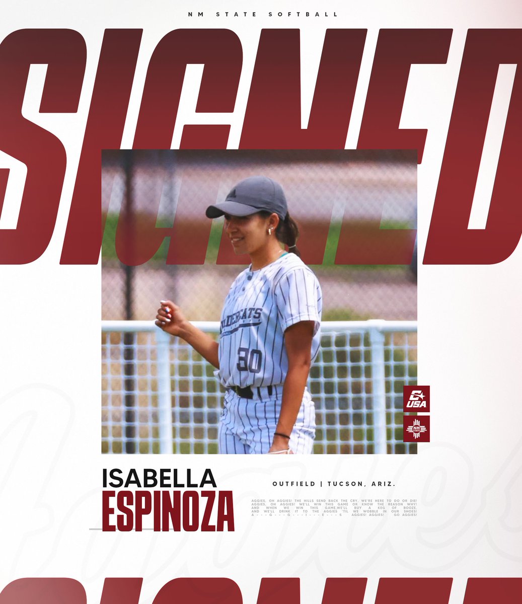 NMStateSoftball's tweet photo. A new Aggie is on the way! 💪
Welcome to the team Isabella!

#AggieUp https://t.co/gwpzQOuPSW