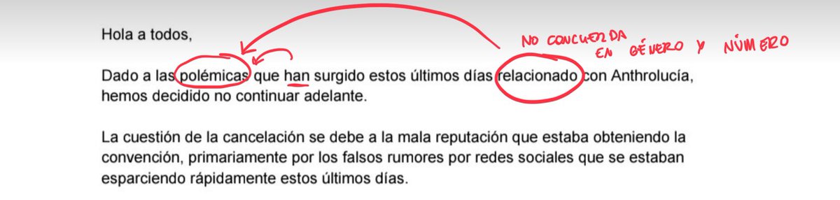 Anthrobeware's tweet photo. Una observación sobre la nefasta redacción del contenido del post (que confirma que efectivamente el comunicado anterior se redactó usando IA).

La primera frase demuestra que el staff no sabe escribir. https://t.co/zi7RWQ7uqG